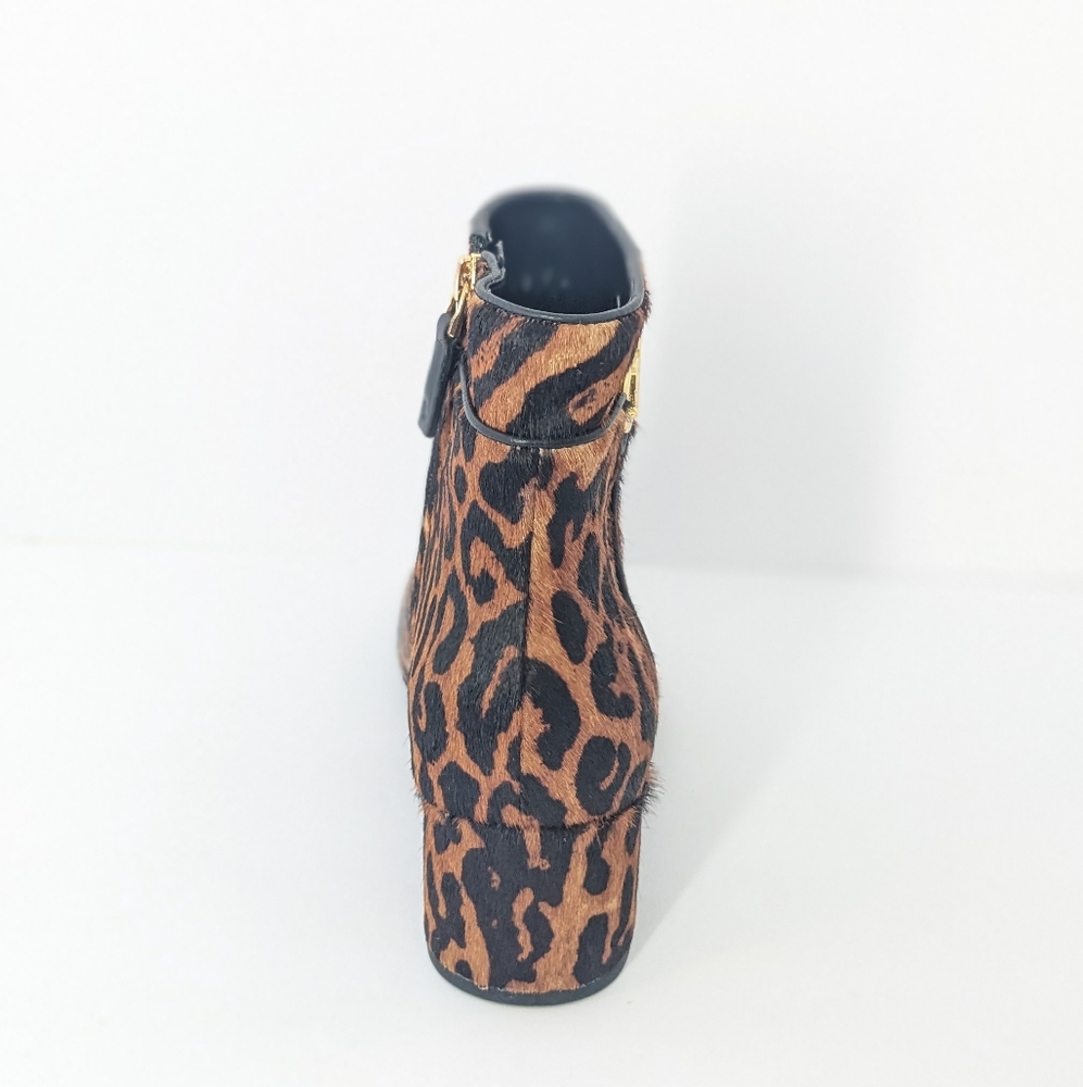NWOT Lauren Ralph Lauren Leopard Ankle Boots - Picture 5 of 16